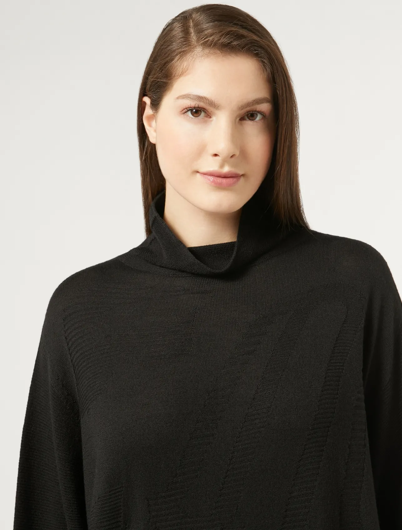 Clearance Marina Rinaldi Wool blend dress BLACK