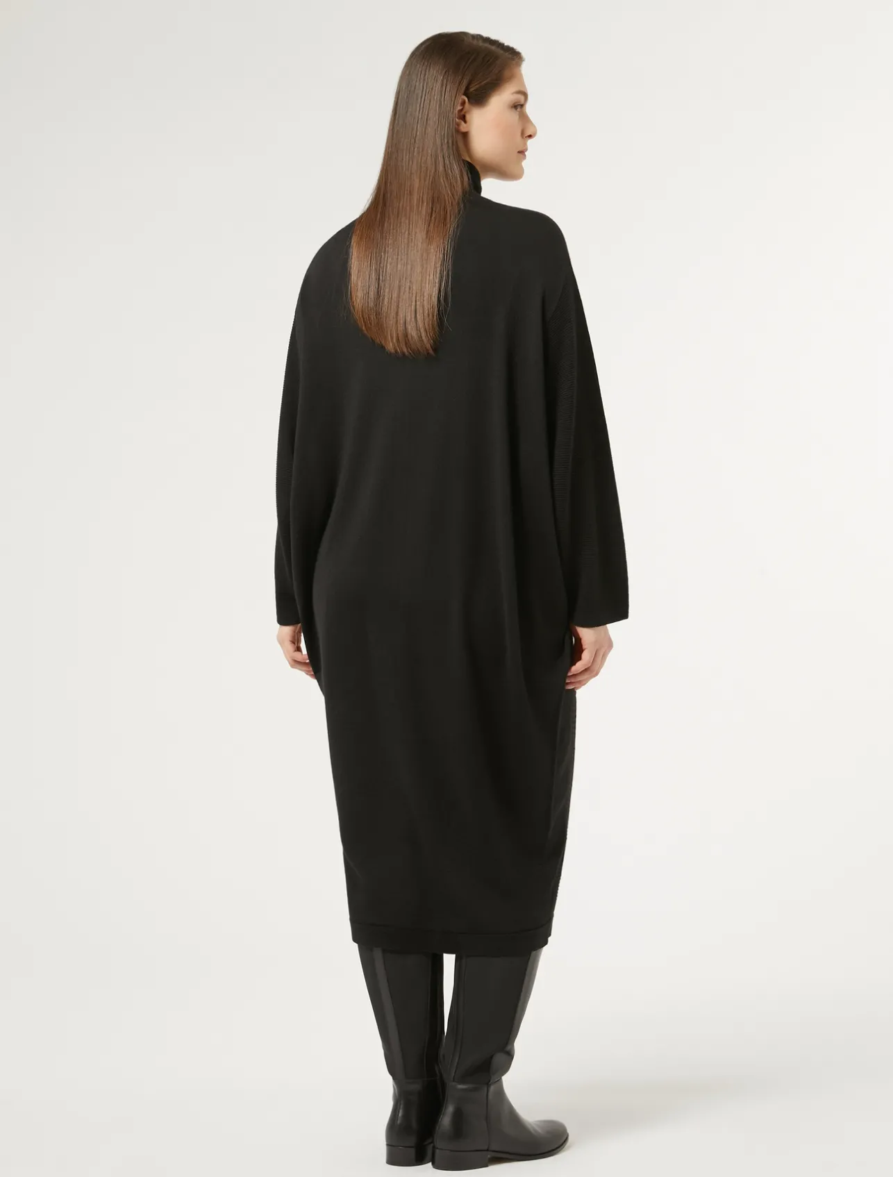 Clearance Marina Rinaldi Wool blend dress BLACK