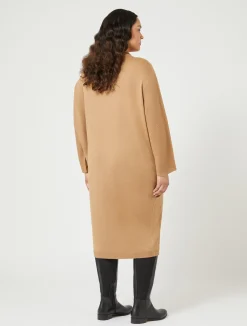 Clearance Marina Rinaldi Wool blend dress CAMEL