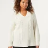 Online Marina Rinaldi Wool blend jumper MILK