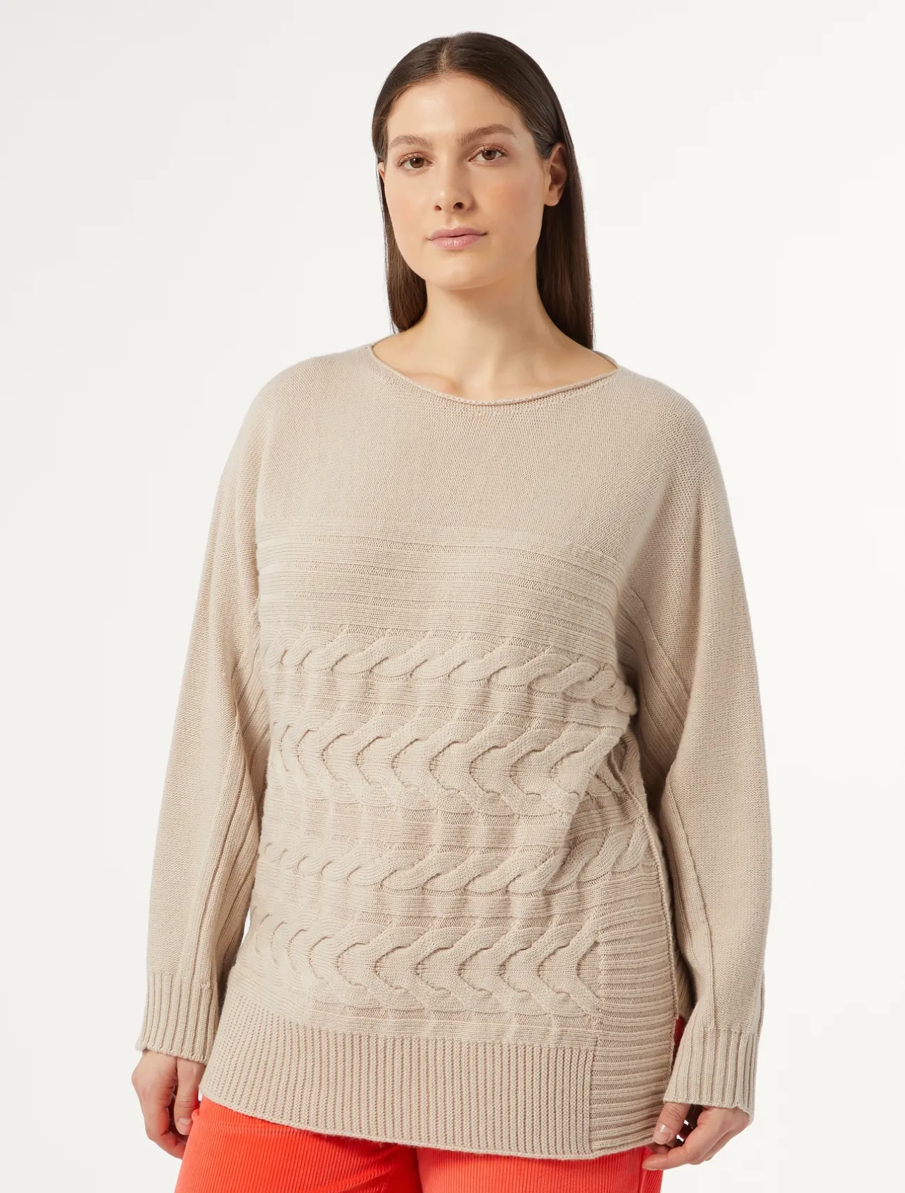Clearance Marina Rinaldi Wool blend jumper POWDER