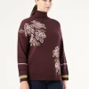 New Marina Rinaldi Wool blend jumper AUBERGINE
