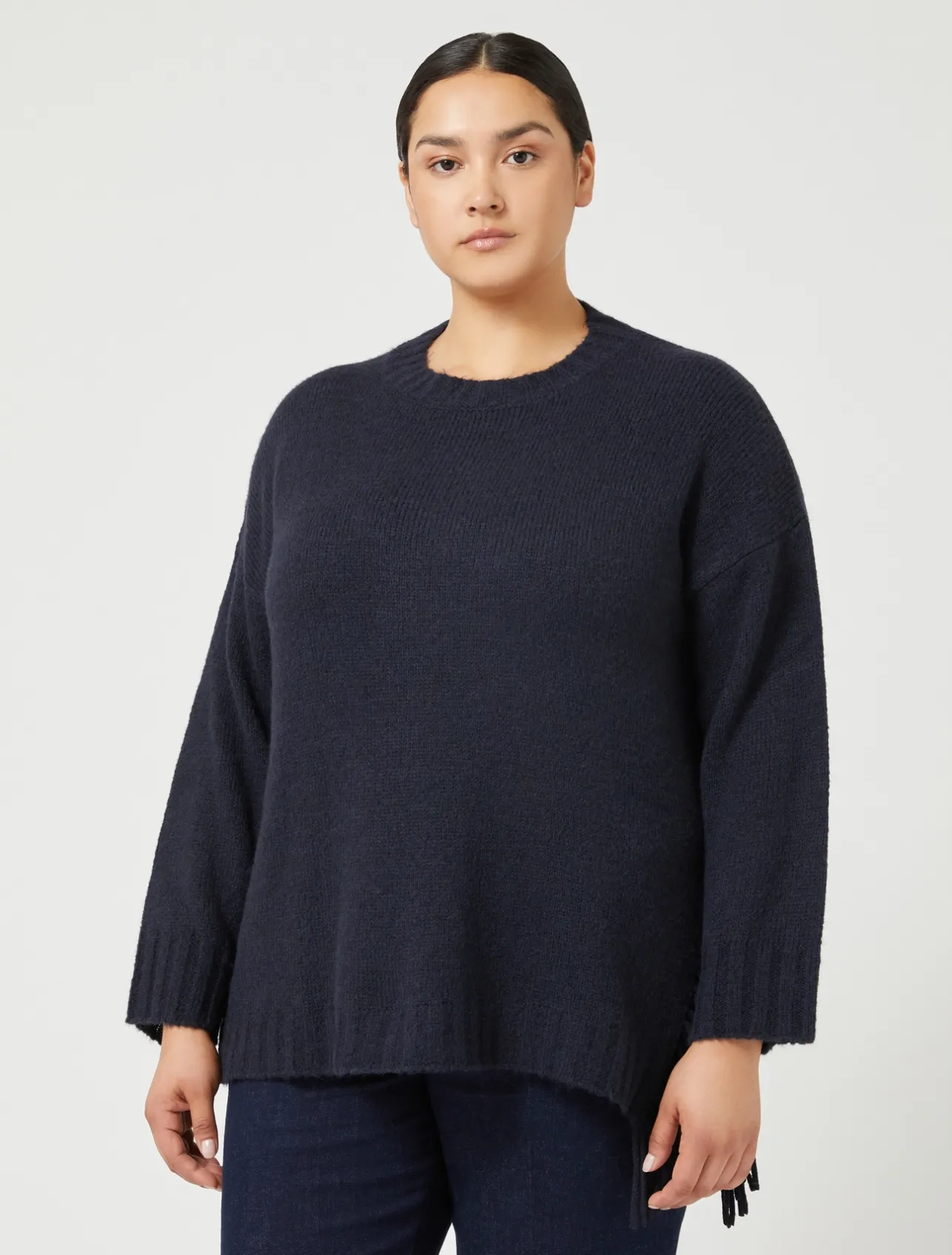 Fashion Marina Rinaldi Wool blend jumper MIDNIGHTBLUE