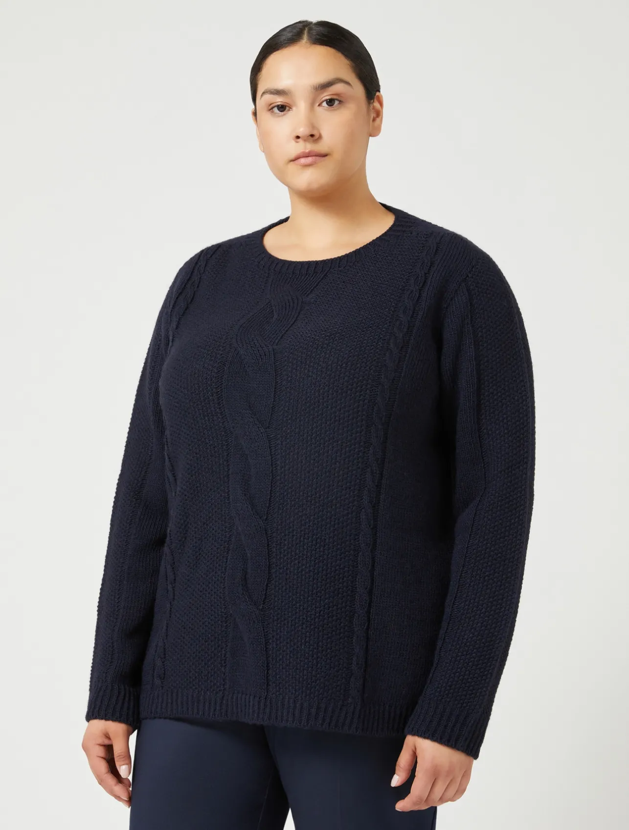 Sale Marina Rinaldi Wool blend jumper MIDNIGHTBLUE
