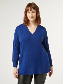 Best Marina Rinaldi Wool blend jumper ULTRAMARINE