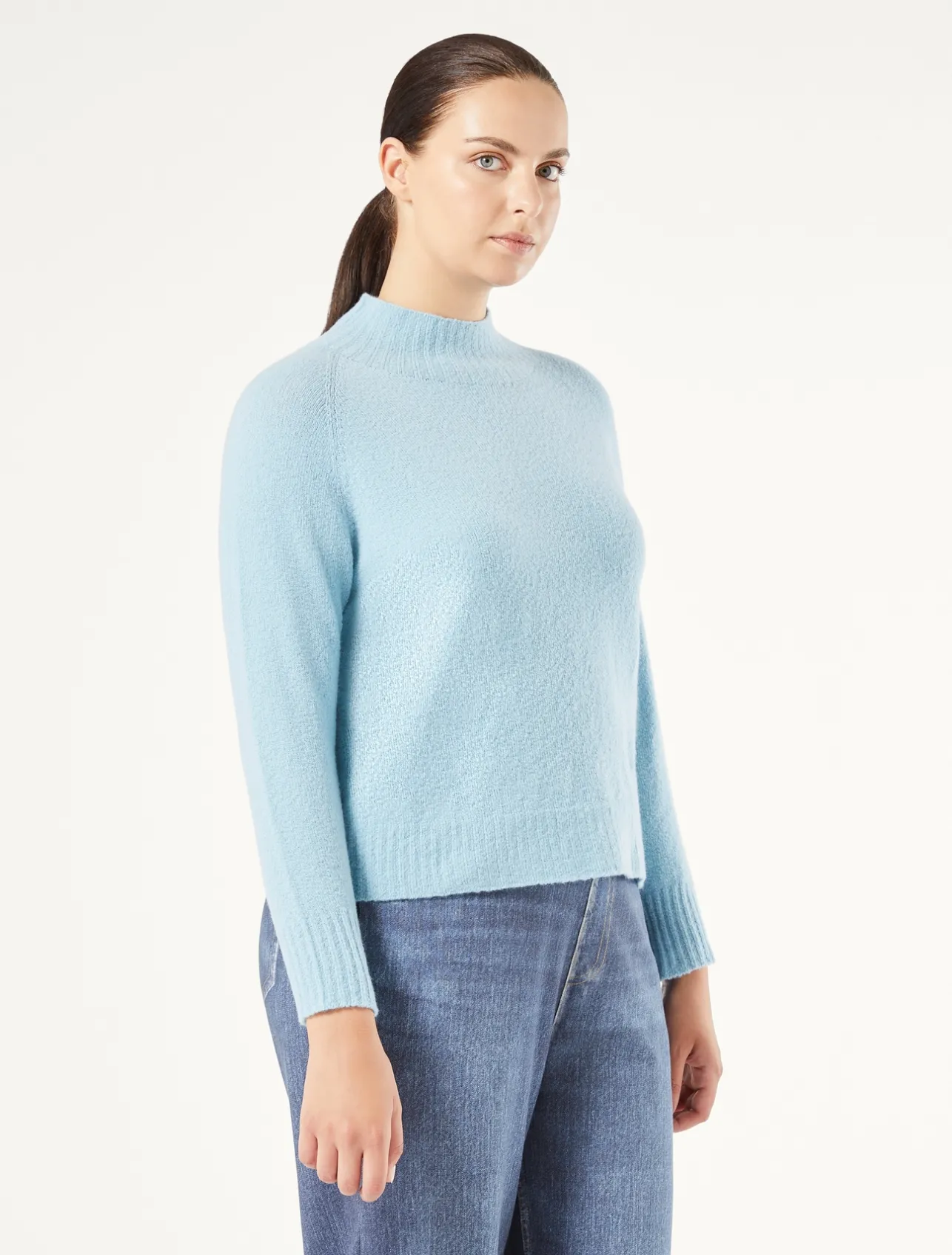 Fashion Marina Rinaldi Wool blend jumper LIGHTBLUE