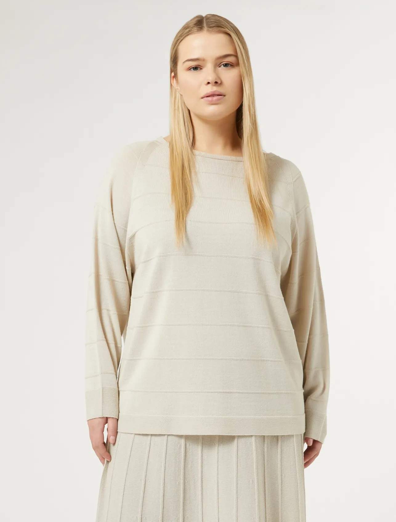 Sale Marina Rinaldi Wool blend jumper BEIGE