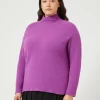Clearance Marina Rinaldi Wool blend jumper CYCLAMEN