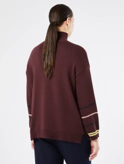 New Marina Rinaldi Wool blend jumper AUBERGINE