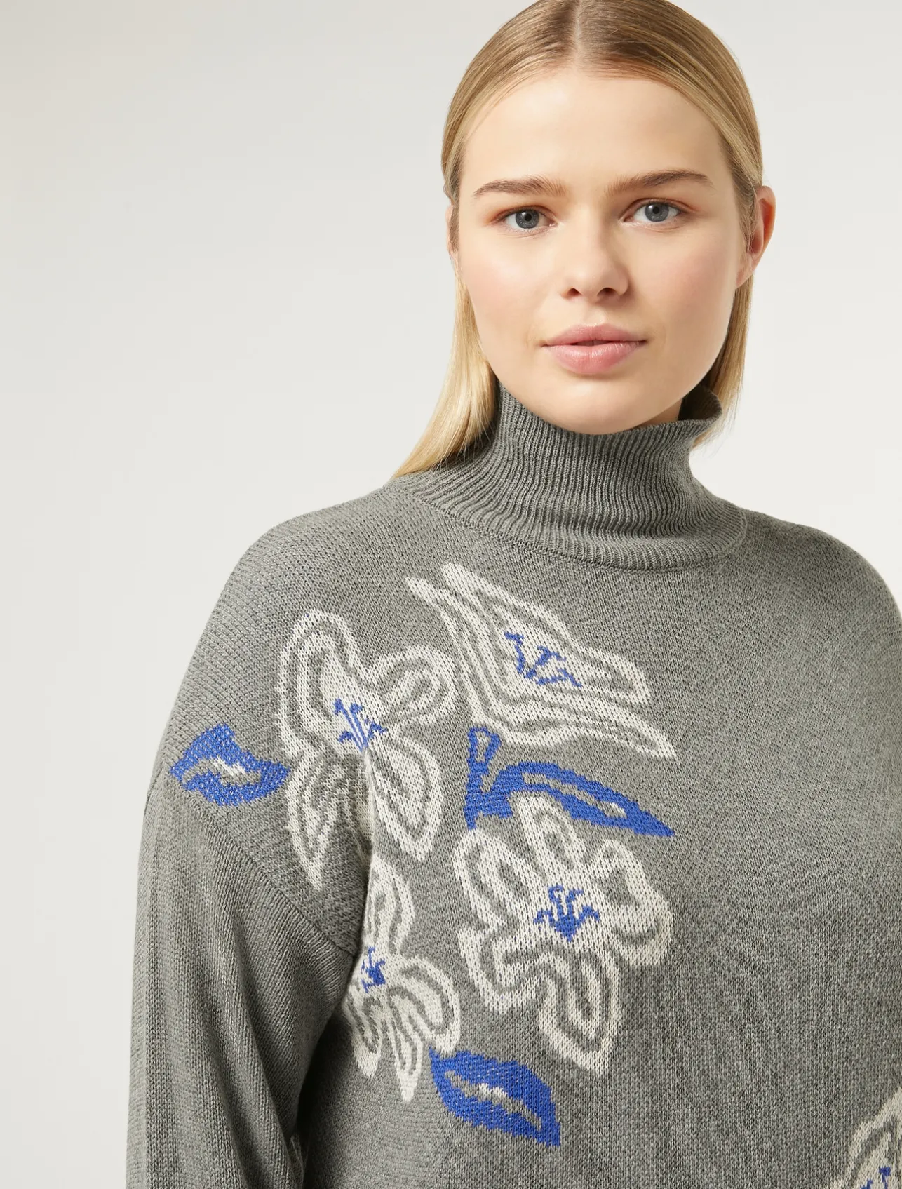 Outlet Marina Rinaldi Wool blend jumper MEDIUMGREY