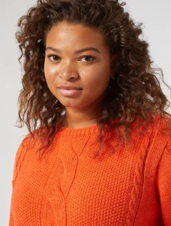 Fashion Marina Rinaldi Wool blend jumper ORANGE