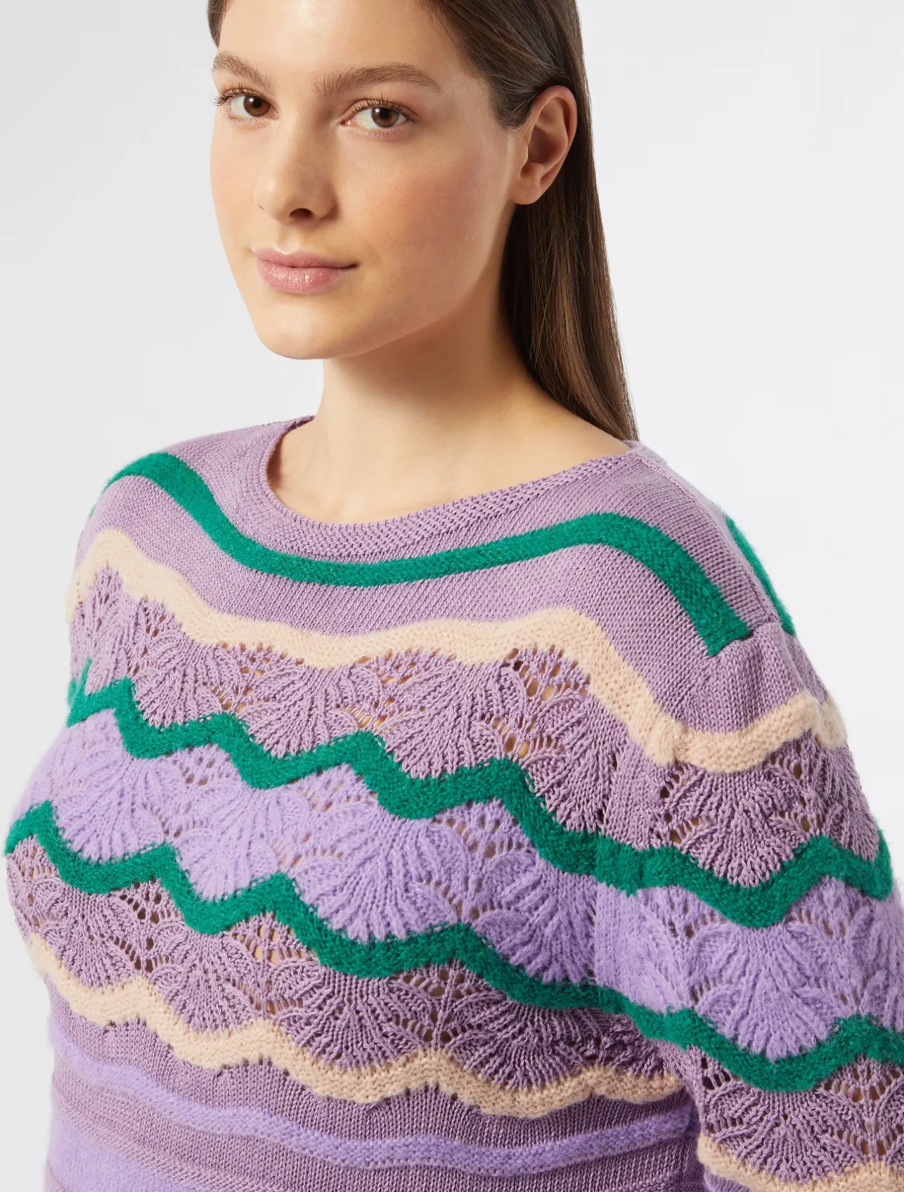 Sale Marina Rinaldi Wool blend jumper MAUVE