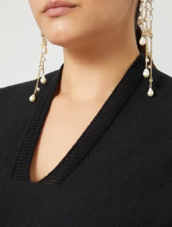Outlet Marina Rinaldi Wool blend jumper BLACK