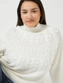 Outlet Marina Rinaldi Wool blend jumper IVORY