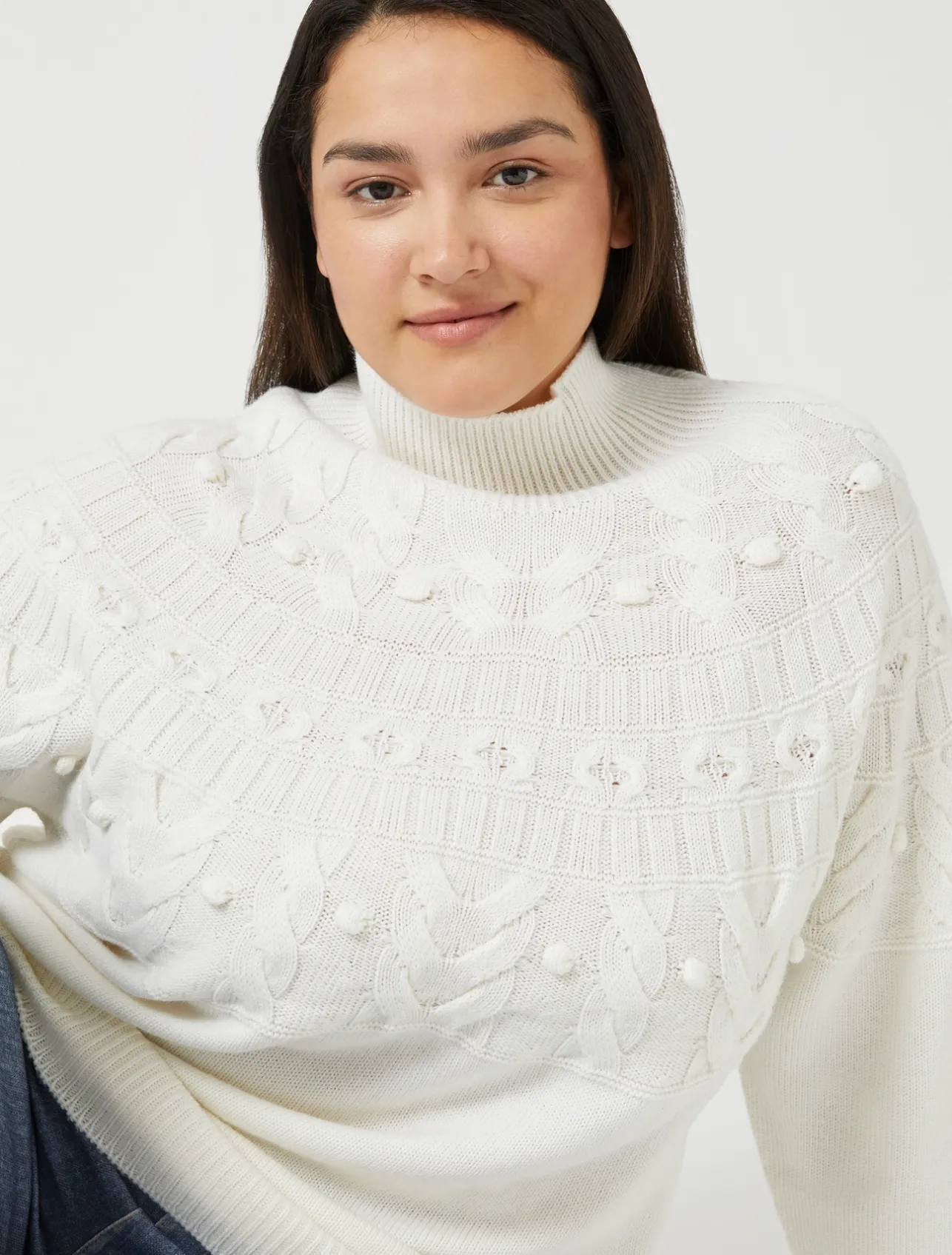Outlet Marina Rinaldi Wool blend jumper IVORY