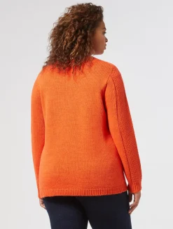 Fashion Marina Rinaldi Wool blend jumper ORANGE
