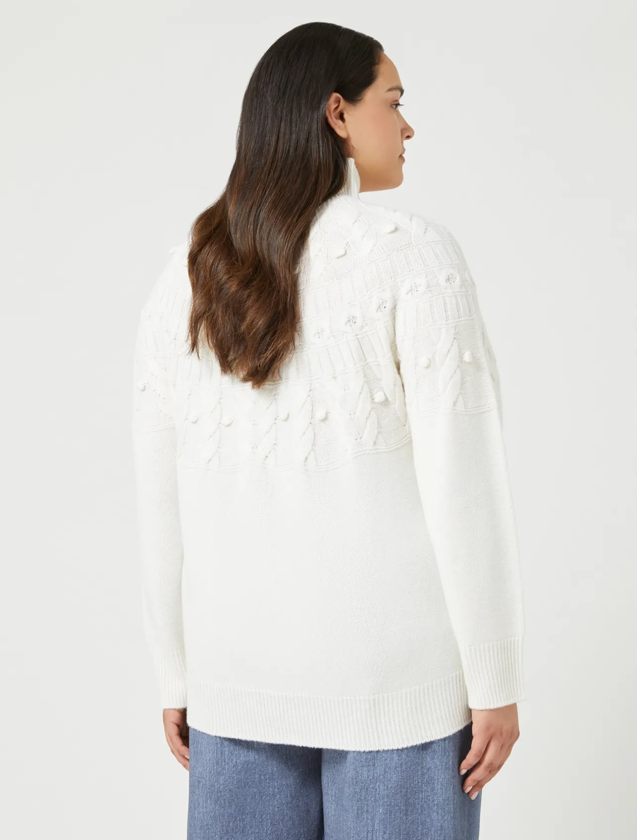 Outlet Marina Rinaldi Wool blend jumper IVORY