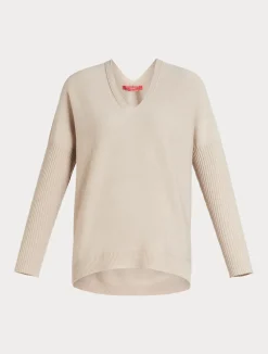 Discount Marina Rinaldi Wool blend jumper POWDER