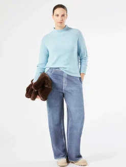 Fashion Marina Rinaldi Wool blend jumper LIGHTBLUE
