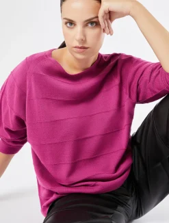 Discount Marina Rinaldi Wool blend jumper CYCLAMEN