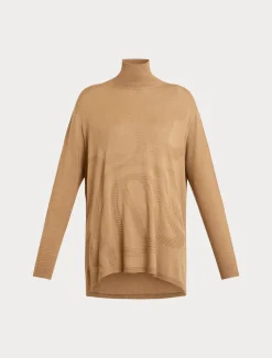 Outlet Marina Rinaldi Wool blend jumper CAMEL