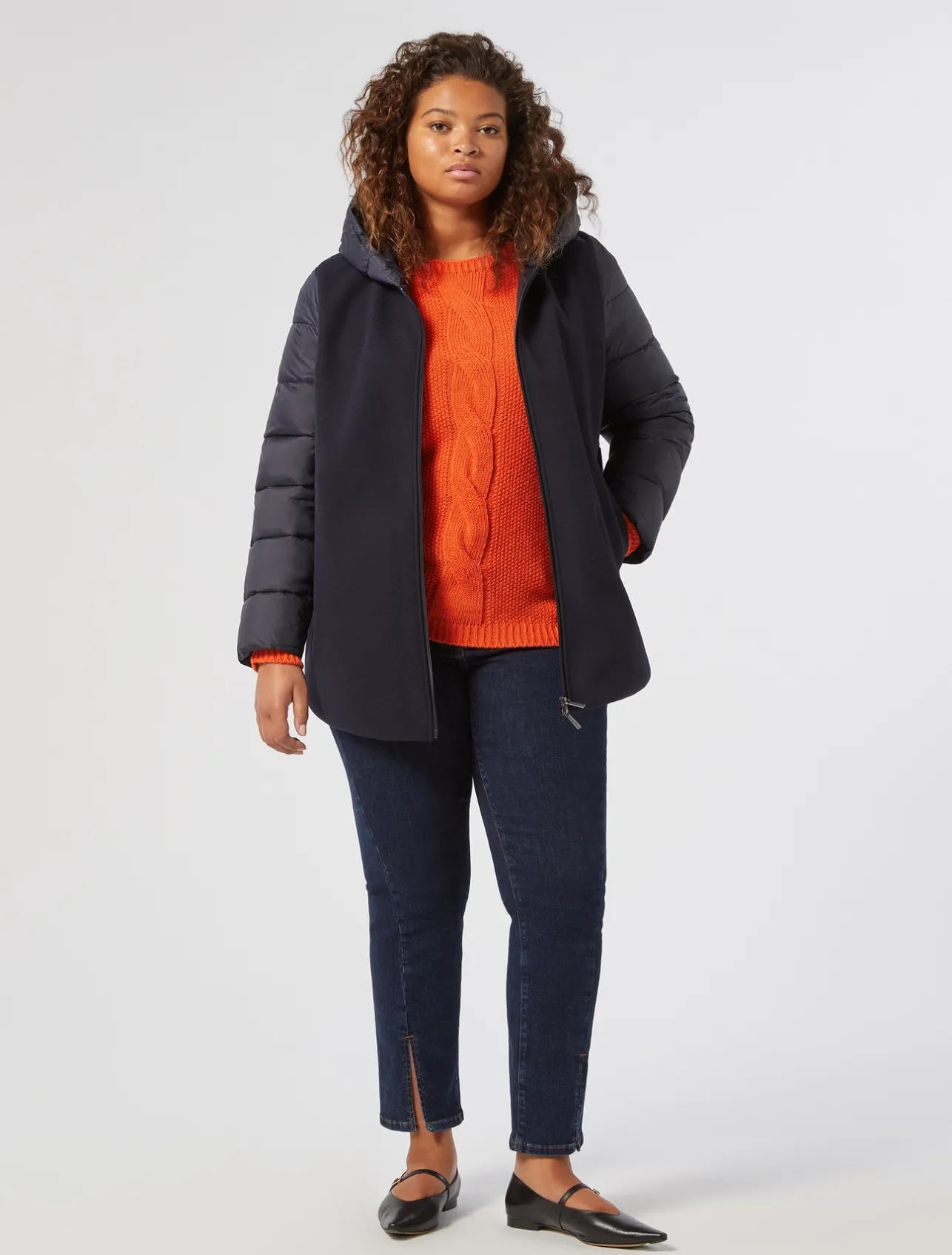 Fashion Marina Rinaldi Wool blend jumper ORANGE