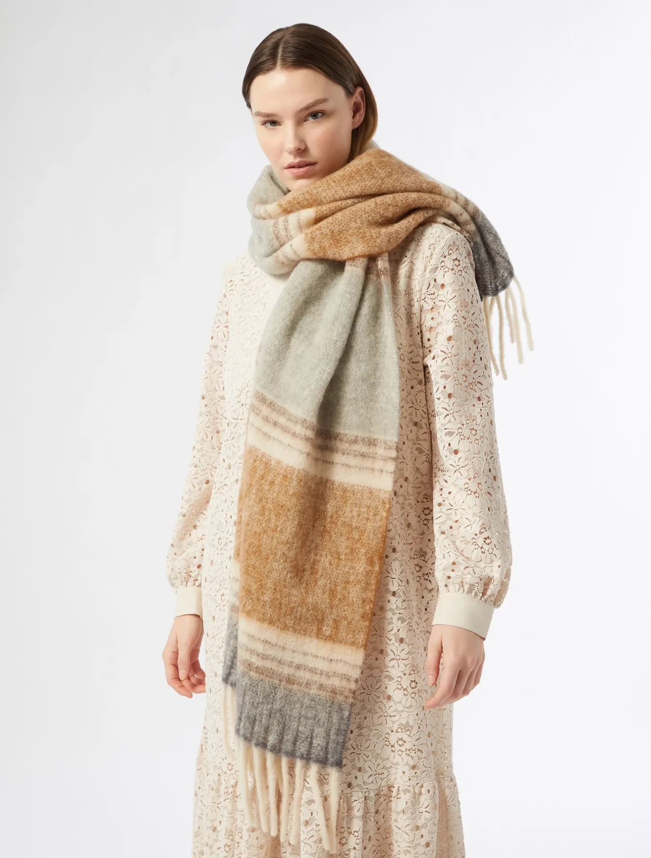 Hot Marina Rinaldi Wool blend stole BEIGE