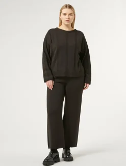 Fashion Marina Rinaldi Wool blend trousers BROWNBORDEAUX