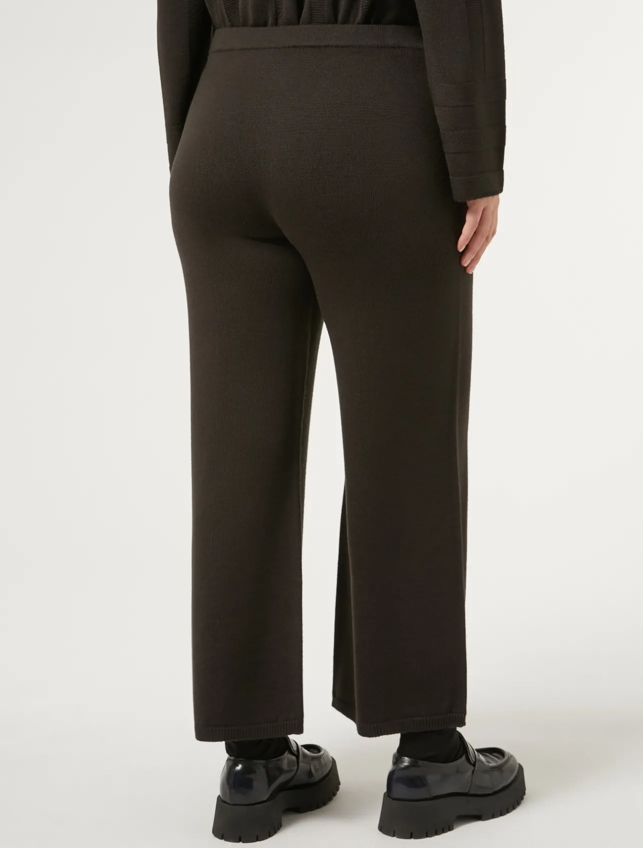 Fashion Marina Rinaldi Wool blend trousers BROWNBORDEAUX