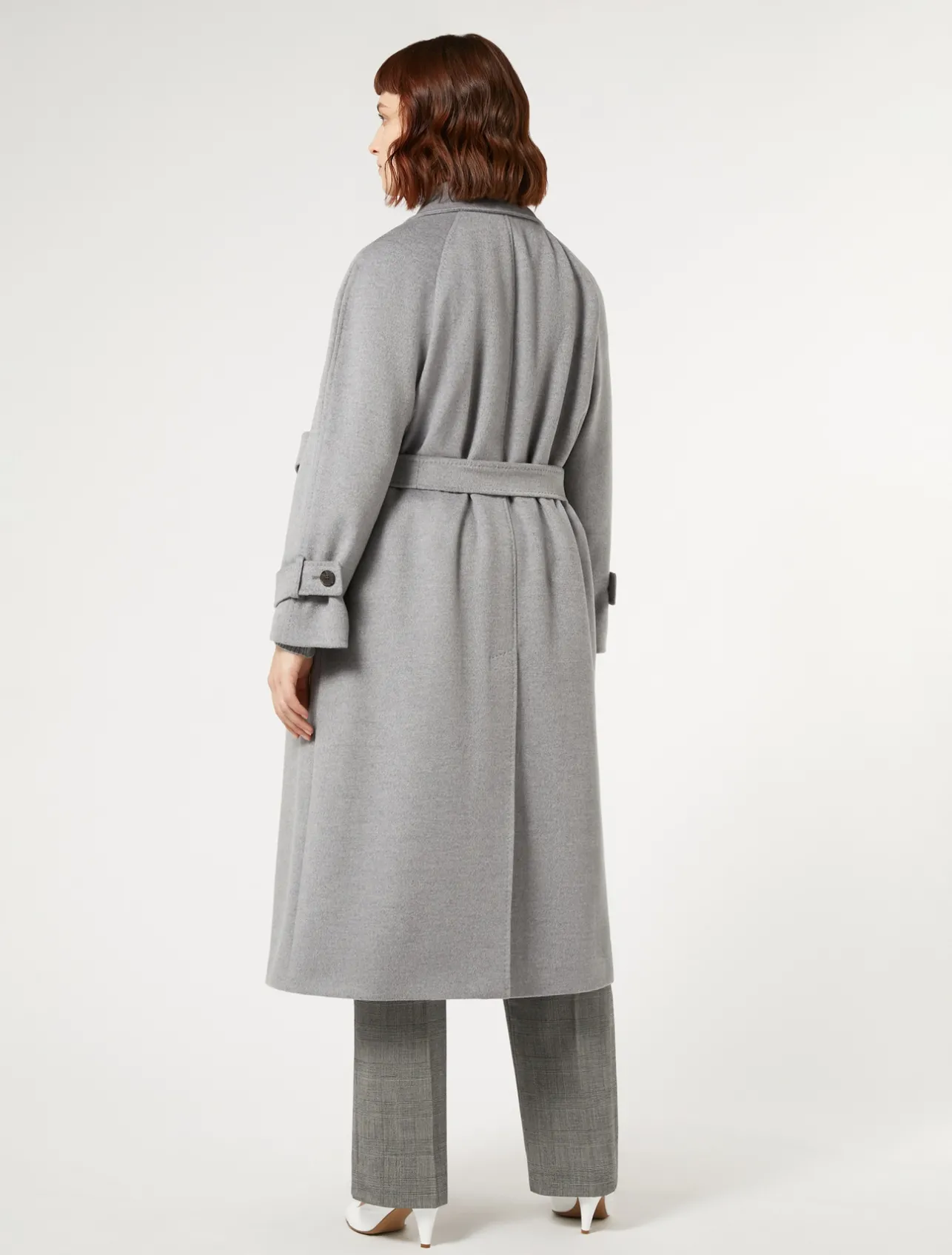 Clearance Marina Rinaldi Wool broadcloth coat MEDIUMGREY