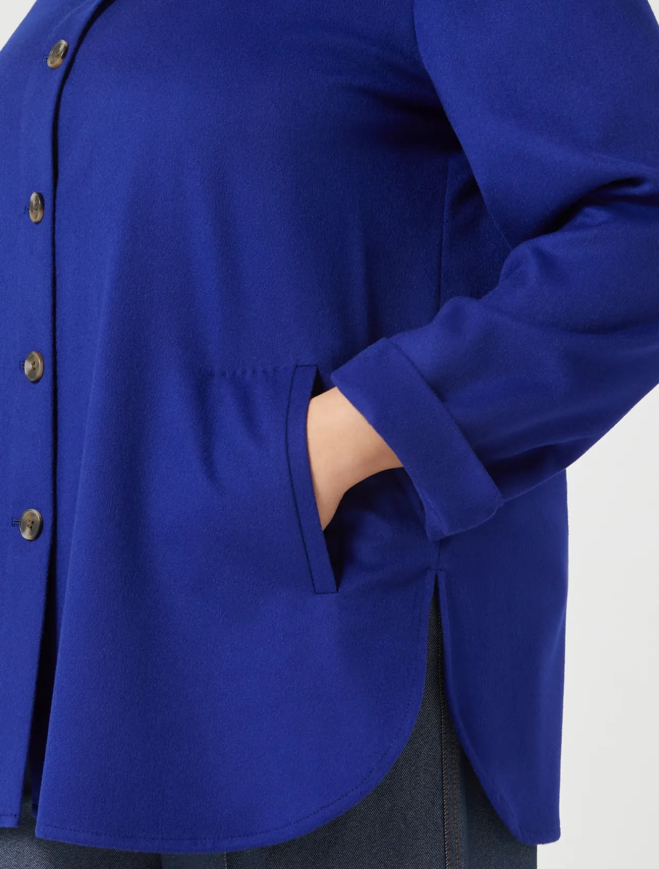 Hot Marina Rinaldi Wool broadcloth jacket MIDNIGHTBLUE