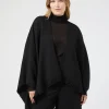 New Marina Rinaldi Wool cape BLACK