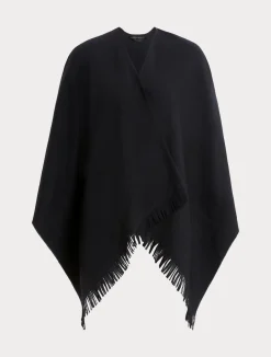 New Marina Rinaldi Wool cape BLACK