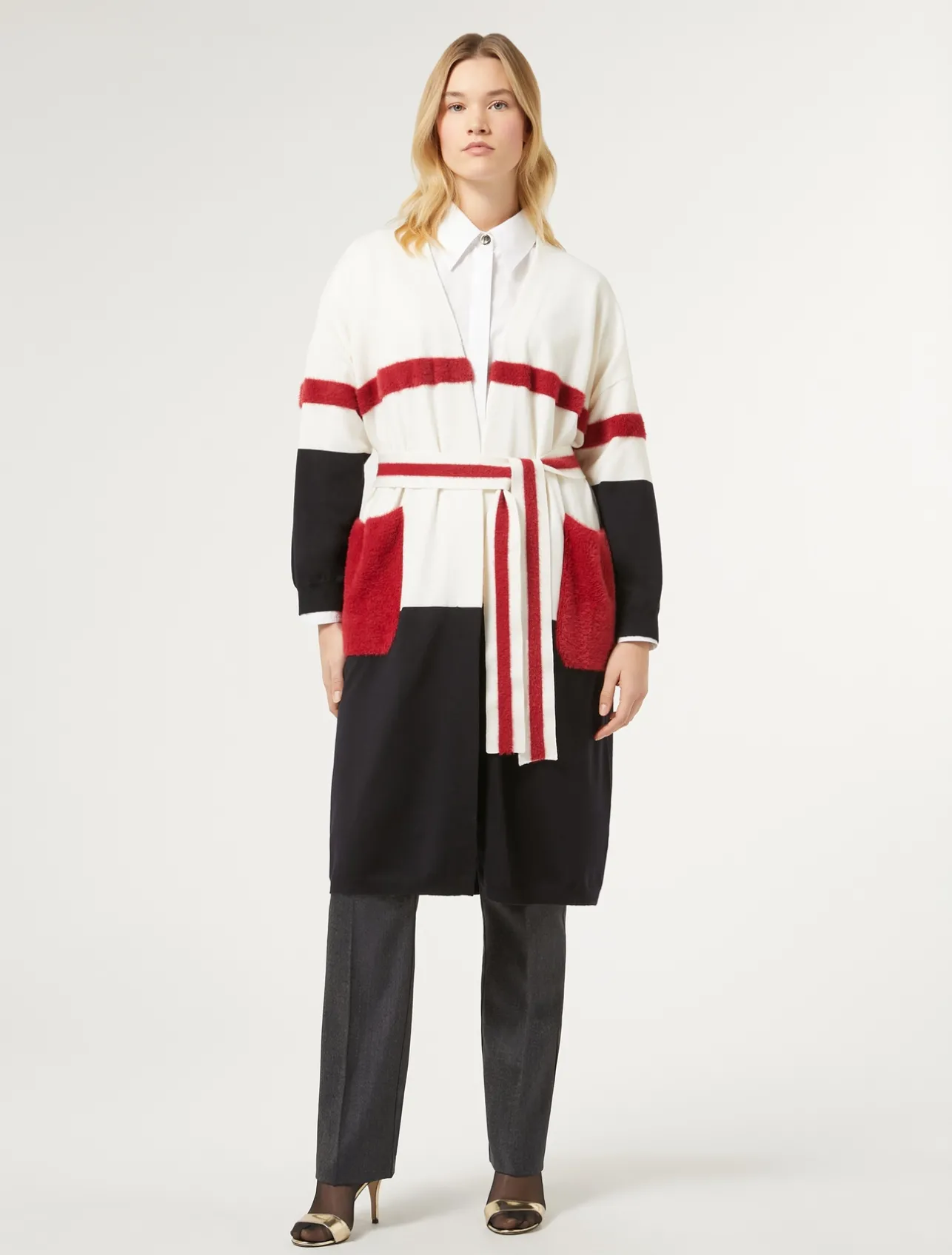 Discount Marina Rinaldi Wool cardigan ULTRAMARINE