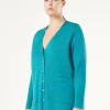 Outlet Marina Rinaldi Wool cardigan GREEN