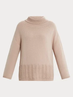 Hot Marina Rinaldi Wool cordonnet sweater PINK
