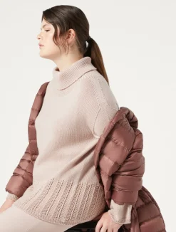 Hot Marina Rinaldi Wool cordonnet sweater PINK