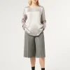 Fashion Marina Rinaldi Wool flannel trousers DARKGREY