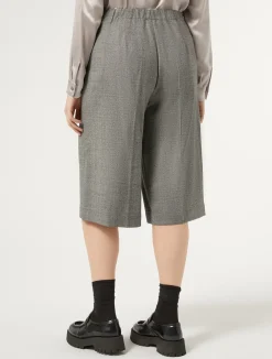 Fashion Marina Rinaldi Wool flannel trousers DARKGREY