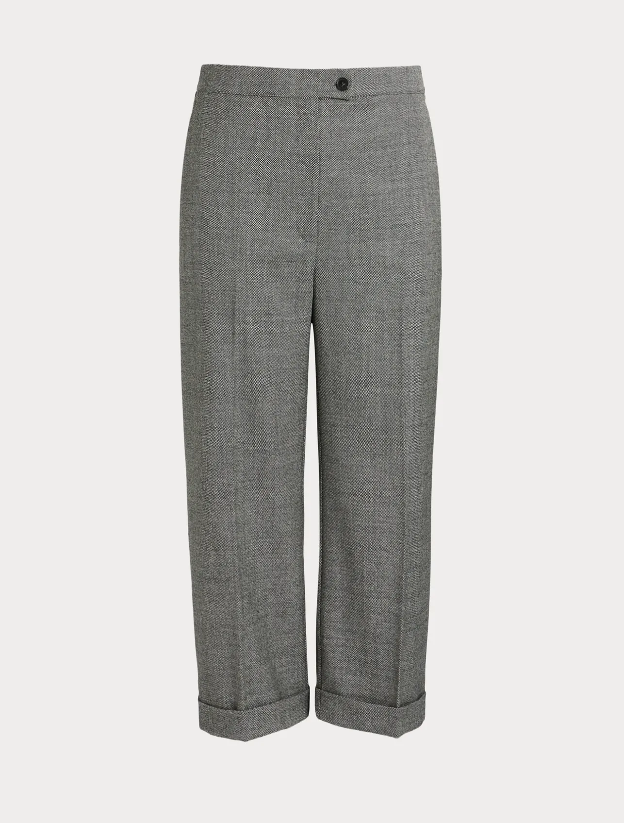 Discount Marina Rinaldi Wool flannel trousers DARKGREY