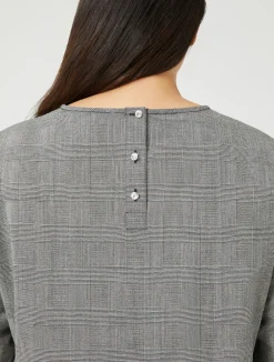 Fashion Marina Rinaldi Wool foulé shirt BLACKWHITE