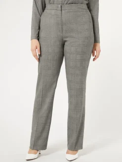 Hot Marina Rinaldi Wool foulé trousers BLACKWHITE