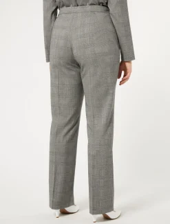 Hot Marina Rinaldi Wool foulé trousers BLACKWHITE