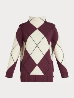 New Marina Rinaldi Wool jumper BORDEAUX