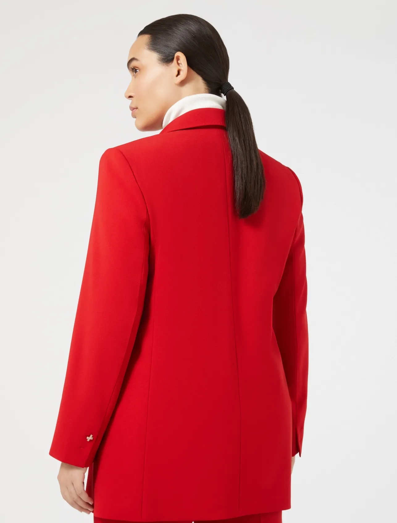 Outlet Marina Rinaldi Wool satin crepe jacket RED