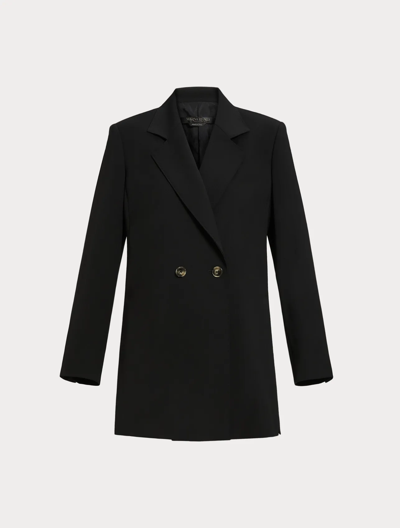Discount Marina Rinaldi Wool satin crepe jacket BLACK