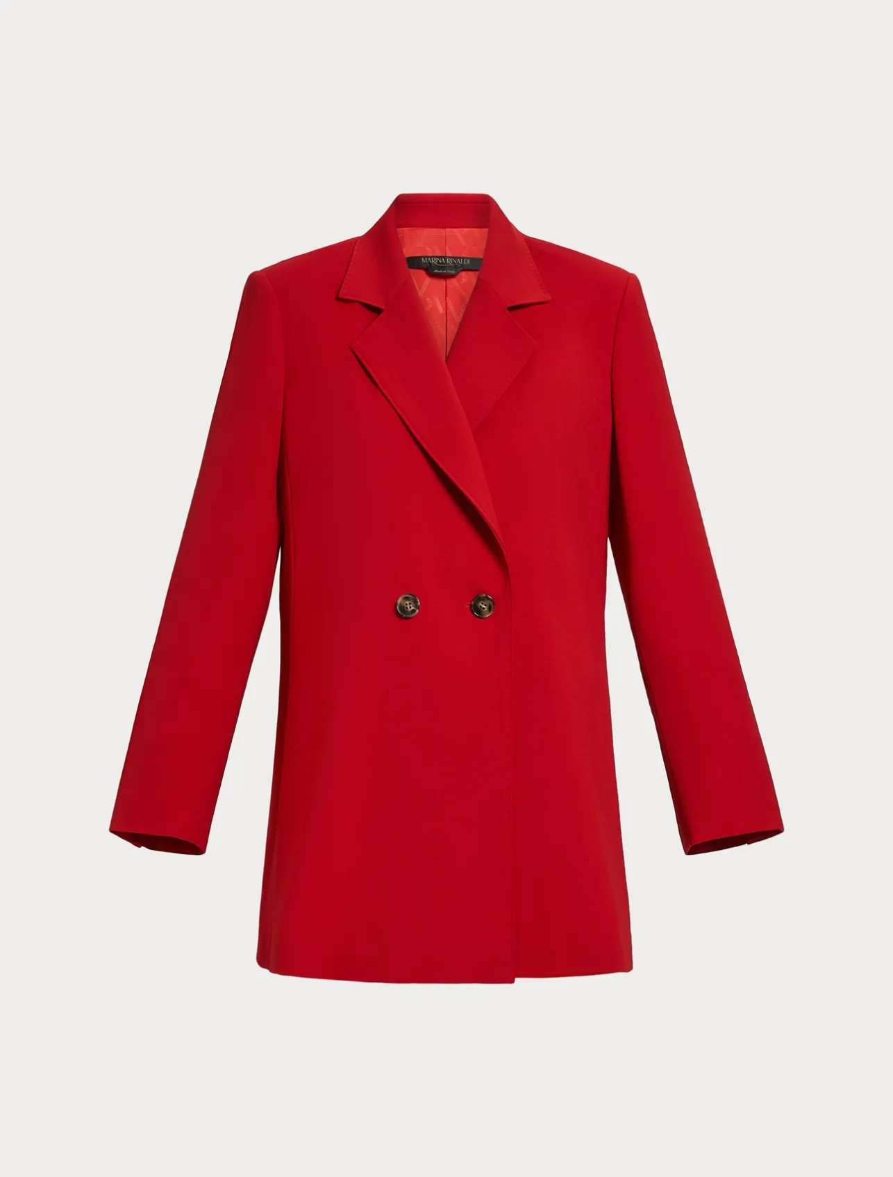 Outlet Marina Rinaldi Wool satin crepe jacket RED