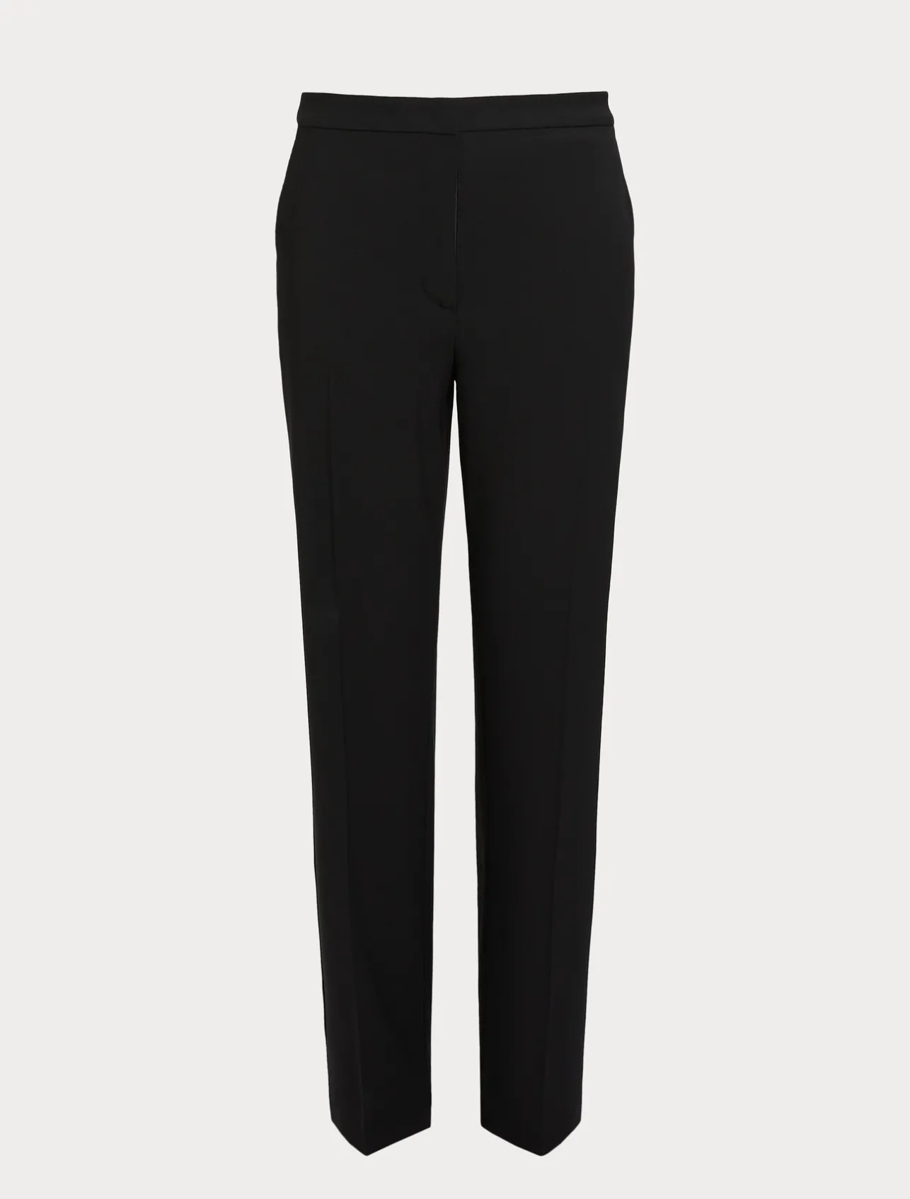 Online Marina Rinaldi Wool satin crepe trousers BLACK