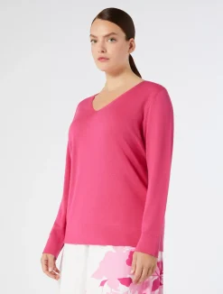 Online Marina Rinaldi Wool sweater FUCHSIA
