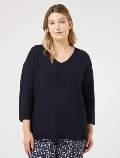 Best Marina Rinaldi Wool sweater MIDNIGHTBLUE